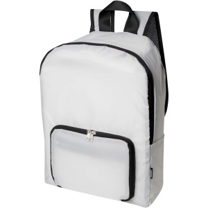 EcoFold RPET foldable backpack 15L, White (Backpacks)