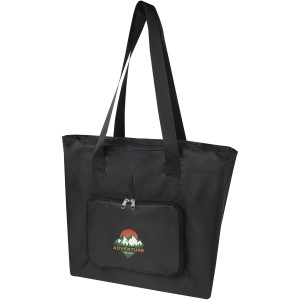 EcoFold RPET foldable tote bag 16L, Solid black (Shopping bags)