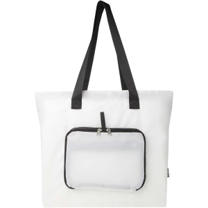 EcoFold RPET foldable tote bag 16L, White (Shopping bags)