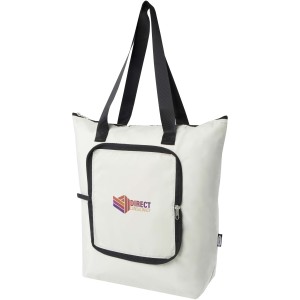 EcoFold RPET foldable tote cooler bag 15L, Sandstone (Cooler bags)