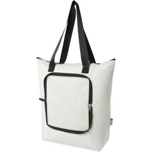 EcoFold RPET foldable tote cooler bag 15L, Sandstone (Cooler bags)