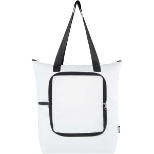 EcoFold RPET foldable tote cooler bag 15L, White (Cooler bags)