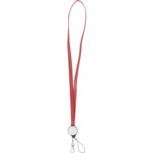 ABS 2-in-1 lanyard Romario, red (Eletronics cables, adapters)