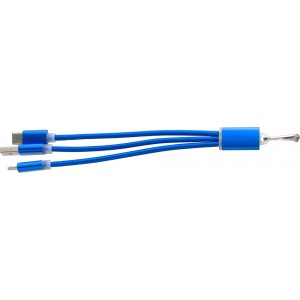 Aluminium alloy cable set Alvin, cobalt blue (Eletronics cables, adapters)