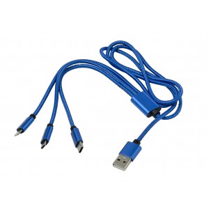 Nylon charging cable Felix, cobalt blue (Eletronics cables, adapters)