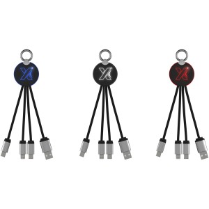 SCX.design C16 ring light-up cable, Red, Solid black (Eletronics cables, adapters)