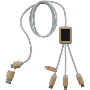 SCX.design C49 5-in-1 charging cable, Light brown (Eletronics cables, adapters)