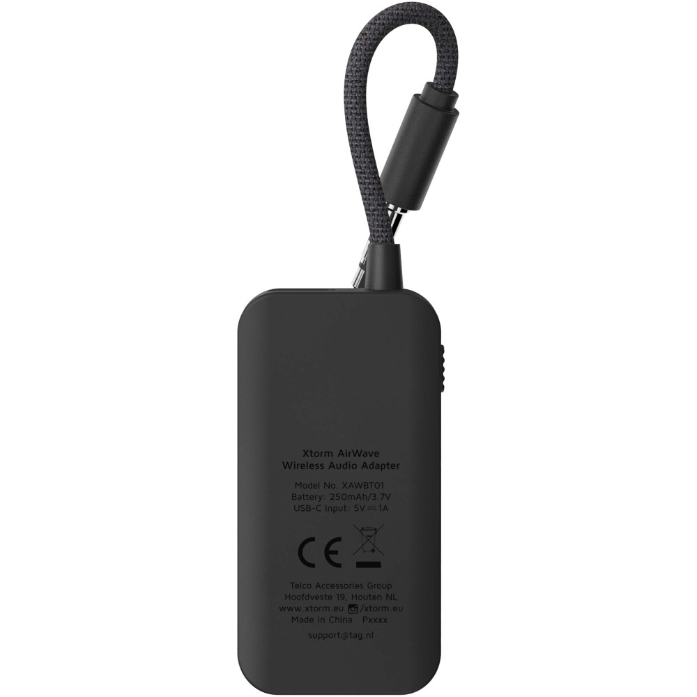 Xtorm XAWBT01 AirWave wireless audio adapter, Solid black (Eletronics cables, adapters)