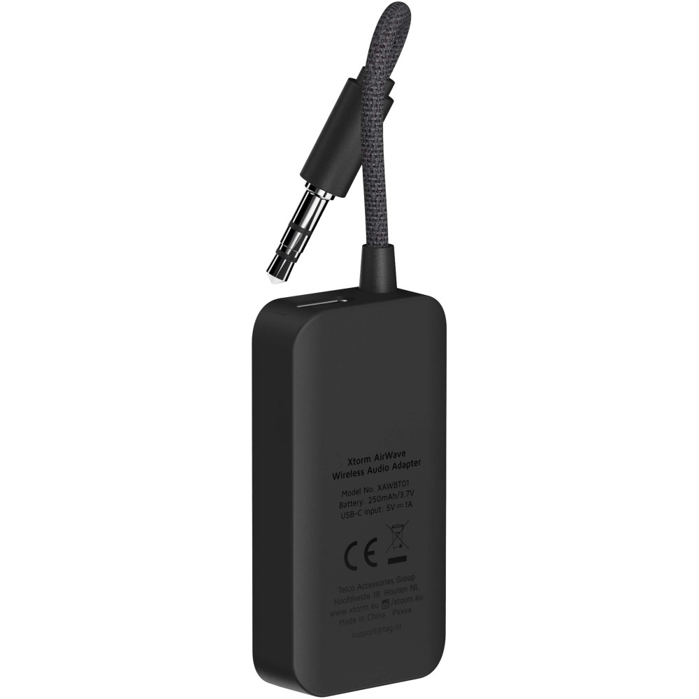 Xtorm XAWBT01 AirWave wireless audio adapter, Solid black (Eletronics cables, adapters)