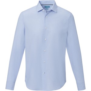 Elevate Cuprite long sleeve men's  organic shirt, Light blue (shirt)