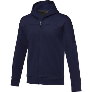 Elevate Nubia men's performance full zip knit jacket, Navy (Pullovers)