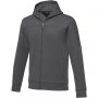 Elevate Nubia men's performance full zip knit jacket, Storm grey