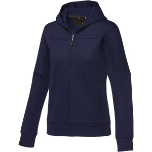 Elevate Nubia women's performance full zip knit jacket, Navy (Pullovers)