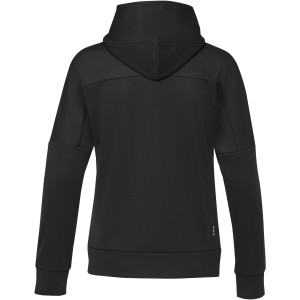 Elevate Nubia women's performance full zip knit jacket, Solid black (Pullovers)