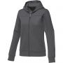 Elevate Nubia women's performance full zip knit jacket, Storm grey