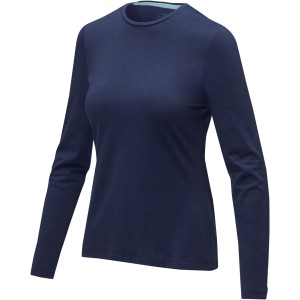 Ponoka long sleeve women's  organic t-shirt, Navy