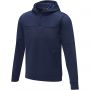 Elevate Sayan men's half zip anorak hooded sweater, Navy