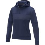 Elevate Sayan women's half zip anorak hooded sweater, Navy (3947355)