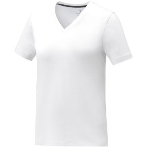 Somoto short sleeve women?s V-neck t-shirt, White