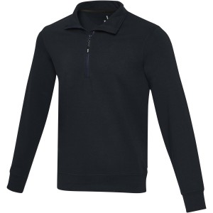 Tin unisex Aware<sup>™</sup> recycled quarter zip sweater, Navy