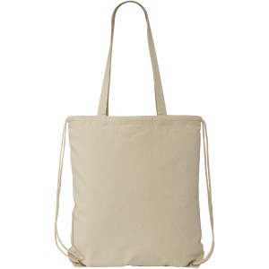 Eliza cotton drawstring backpack, Natural (Backpacks)