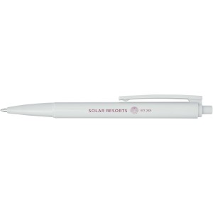 Elsa recycled plastic ballpoint pen, White (Plastic pen)