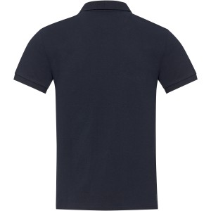 Emerald short sleeve unisex Aware(tm) recycled polo, Navy (Polo short, mixed fiber, synthetic)