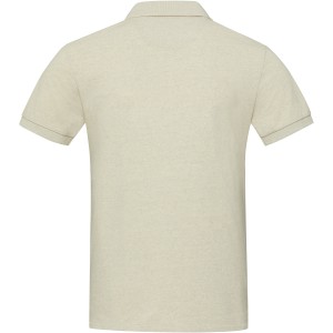 Emerald short sleeve unisex Aware(tm) recycled polo, Oatmeal (Polo short, mixed fiber, synthetic)