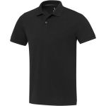Emerald short sleeve unisex Aware<sup>™</sup> recycled polo, Solid black (3753990)