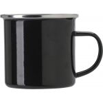 Enamel drinking mug (350 ml), black (709888-01)
