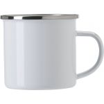 Enamel drinking mug (350 ml) Jamaal, white (709888-02)
