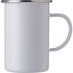 Enamel mug (450 ml) Ayden, white (Mugs)