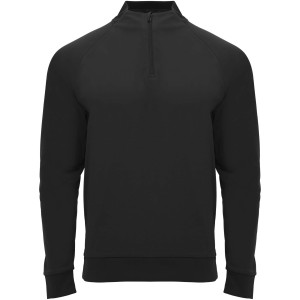 Epiro long sleeve unisex quarter zip sweatshirt, Black