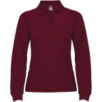 Estrella long sleeve women's polo, Garnet (R66362P)