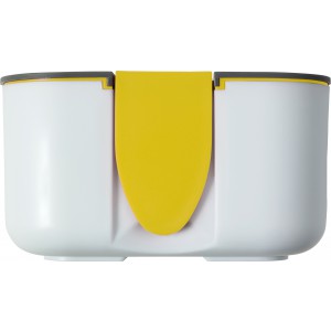 PP and silicone lunchbox, yellow