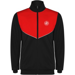 Evans kids tracksuit, Solid black, Red (Pullovers)