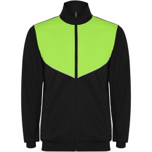 Evans unisex tracksuit, Solid black, Lime