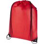 Evergreen GRS recycled non-woven drawstring bag 5L, Red