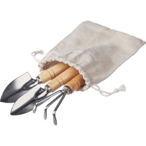 Wooden garden tool set Jeanette, khaki