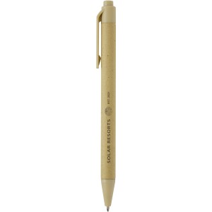 Fabianna crush paper ballpoint pen, Green (Wooden, bamboo, carton pen)