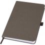 Fabianna crush paper hard cover notebook, Coffee brown