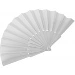 Fabric hand held fan Kasimira, white (6510-02)