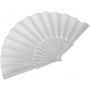 Fabric hand held fan Kasimira, white