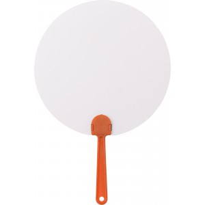 Paper hand fan Ciara, orange (Fan)