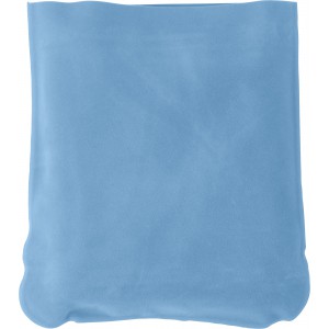 Velour travel cushion Stanley, light blue