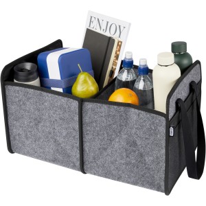 Felta GRS recycled felt foldable car organiser, Medium grey (Car accesories)