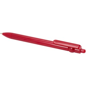 Fidget recycled plastic ballpoint pen (black ink), Red (Plastic pen)