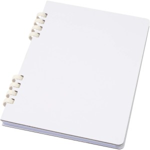 Fil A5 hard cover RCS recycled spiral notebook, White