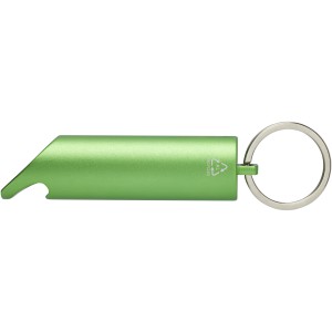 Flare RCS recycled aluminium IPX LED light and bottle opener (Keychains)