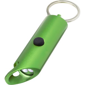 Flare RCS recycled aluminium IPX LED light and bottle opener (Keychains)